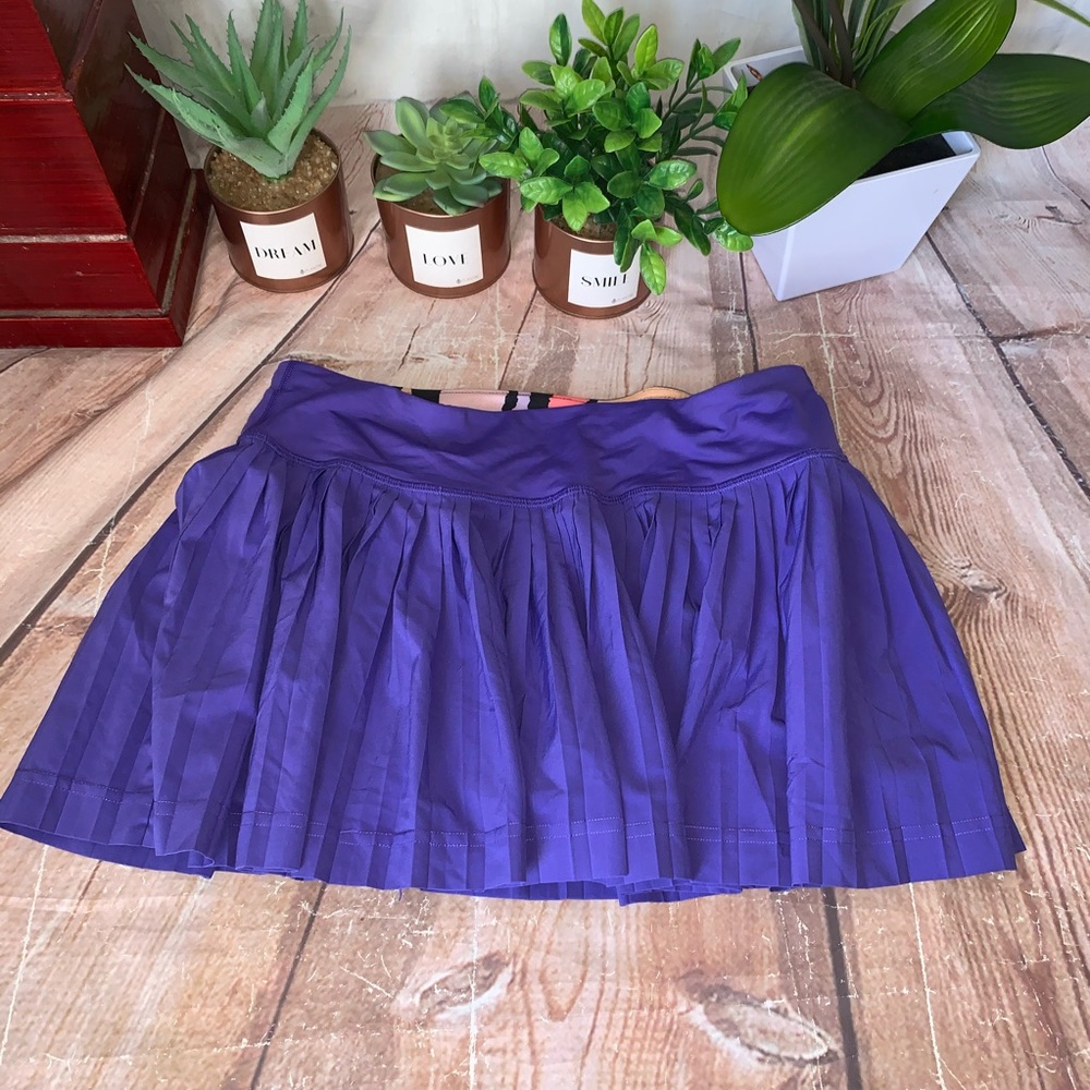 Lululemon Lost In Pace Purple Skirt Skort 12” Long